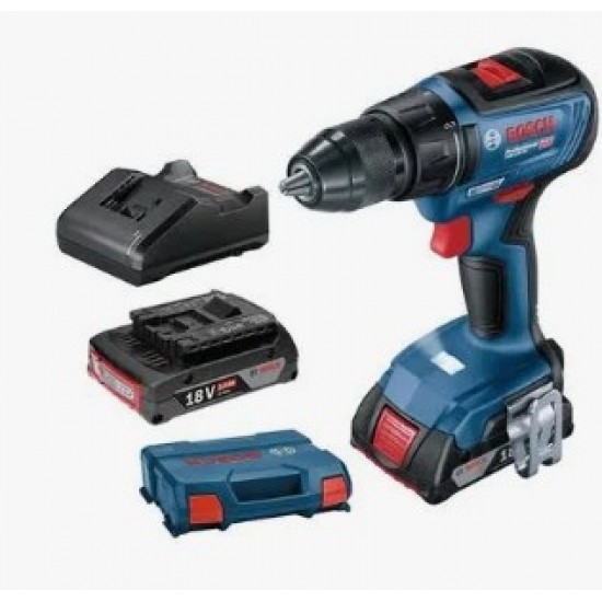 Bosch Kömürsüz Akülü Delme Vidalama GSR 18V-50 + 2 x 2 Ah